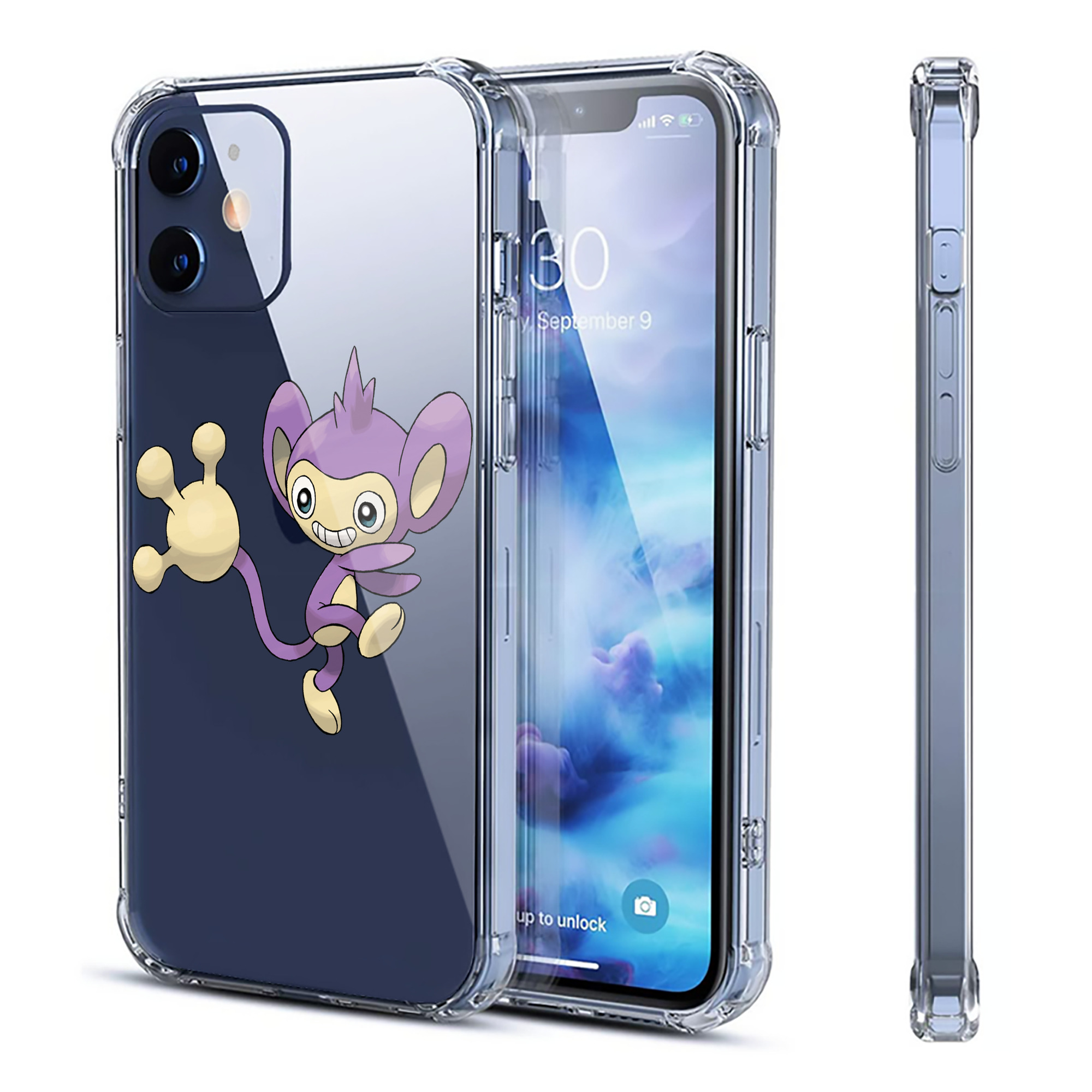 （画像用） ポケットモンスター Pokémon 【iPhone 12シリーズ対応】透明スマホケース（クリアソフトケース）